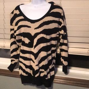 Animal print sweater